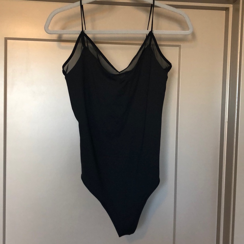 Abrercrombie and Fitch bodysuit with mesh detail